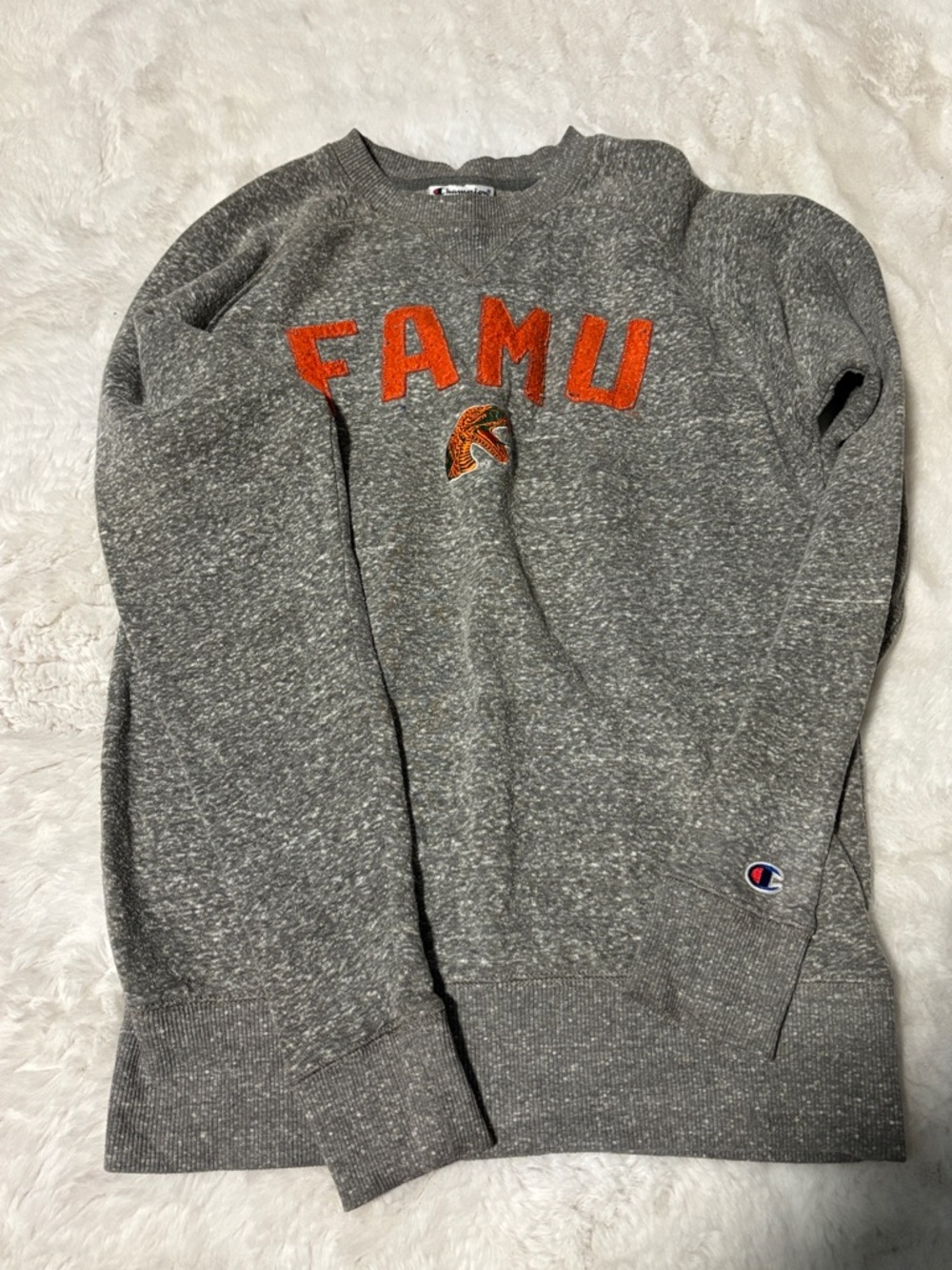 Champion FAMU Gray Crewneck Sweatshirt
